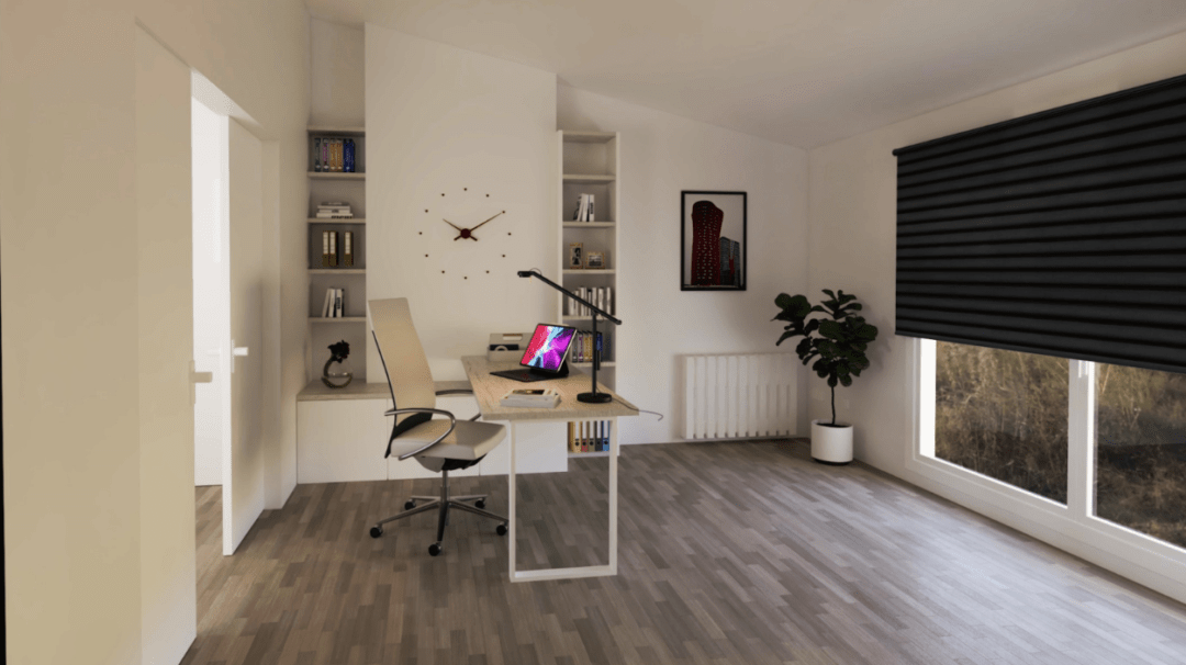 Diseño de interior estudio en 3D Espai Moble